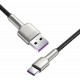 Baseus Braided USB 2.0 Cable USB-A male - USB-C Female Black/Silver 25cm (CAKF000001)