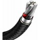 Baseus Braided USB 2.0 Cable USB-A male - USB-C Female Black/Silver 25cm (CAKF000001)