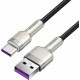 Baseus Braided USB 2.0 Cable USB-A male - USB-C Female Black/Silver 25cm (CAKF000001)