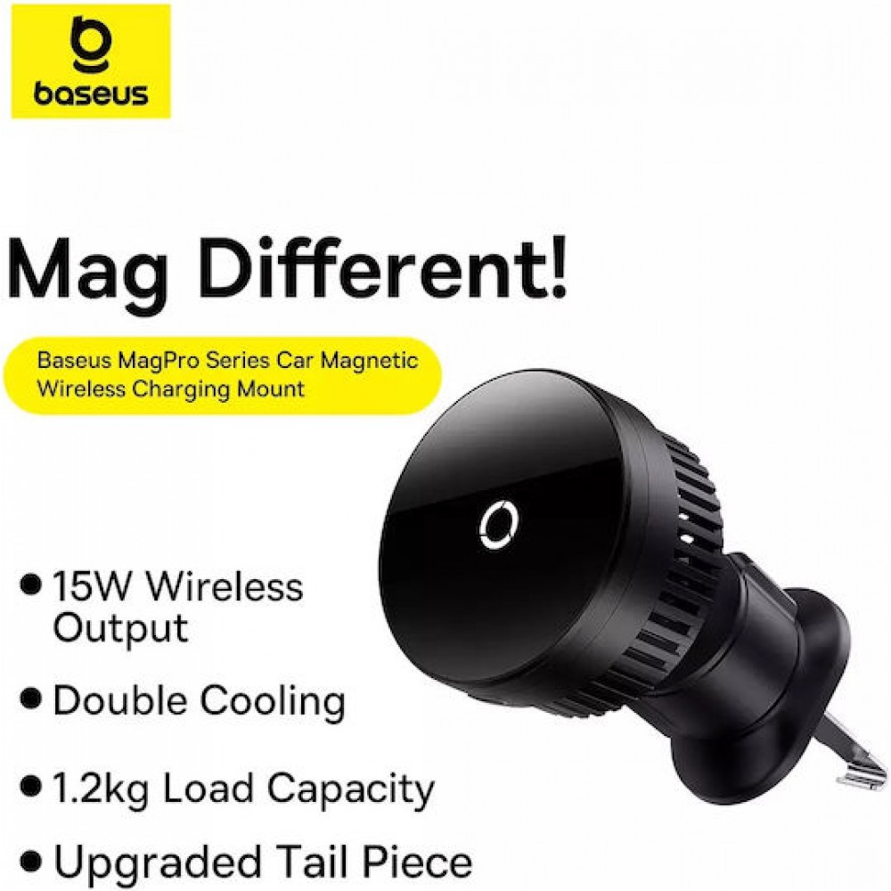 Baseus MagPro Wireless Car Charger 15W Black
