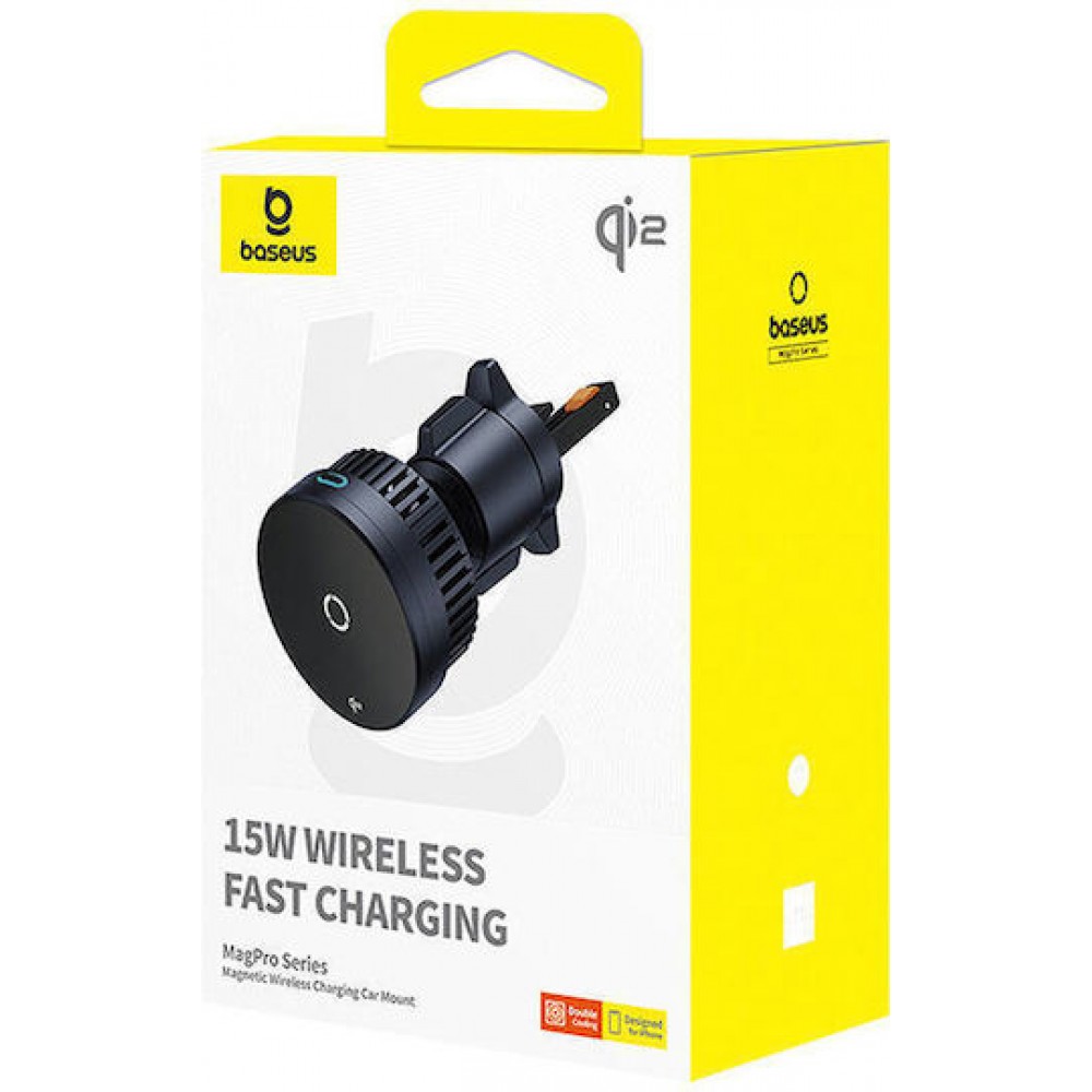 Baseus C0121-01 MagPro Wireless Car Charger 15W Qi2 Black