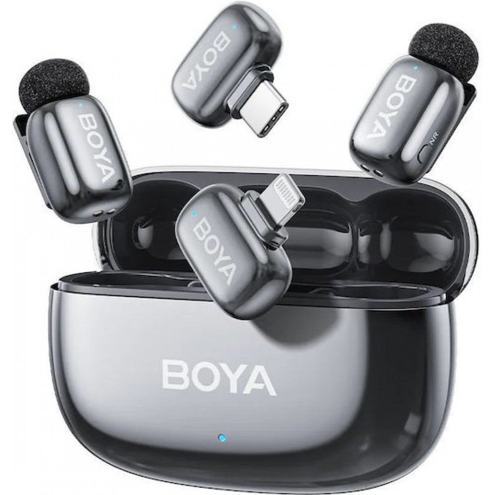 Boya Mini 2 Lightning & Type-C Wireless Microphone Space Grey
