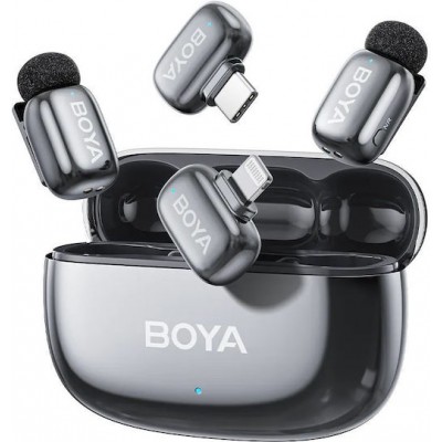 Boya Mini 2 Lightning & Type-C Wireless Microphone Space Grey