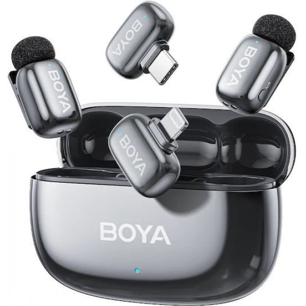 Boya Mini 2 Lightning & Type-C Wireless Microphone Space Grey