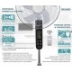 Bruno BRN-0189 Standing Fan 45W White
