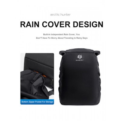 Golden Wolf GB00375 Σακίδιο Πλάτης Black