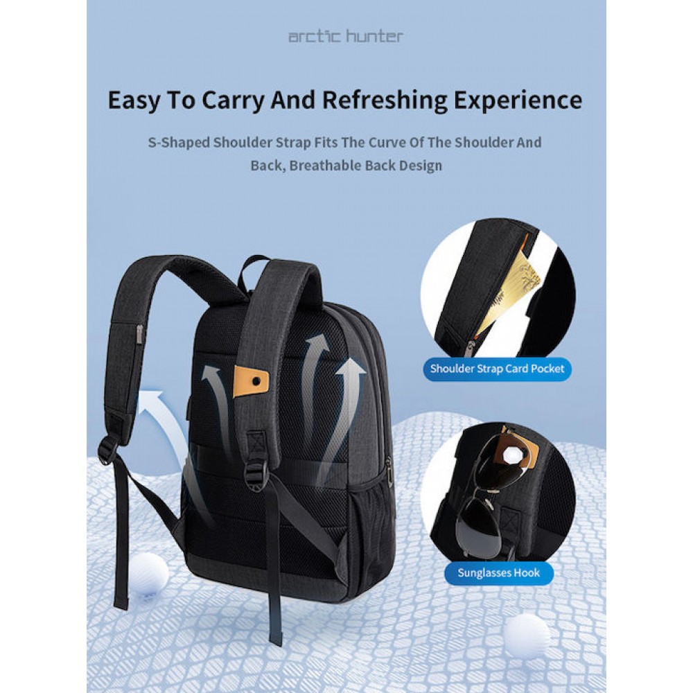 Golden Wolf GB00375 Σακίδιο Πλάτης Black