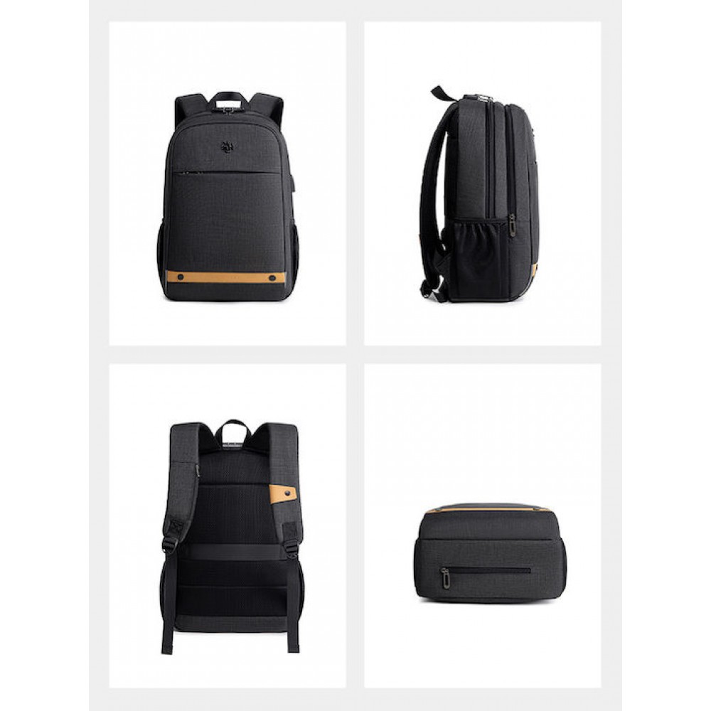 Golden Wolf GB00375 Σακίδιο Πλάτης Black