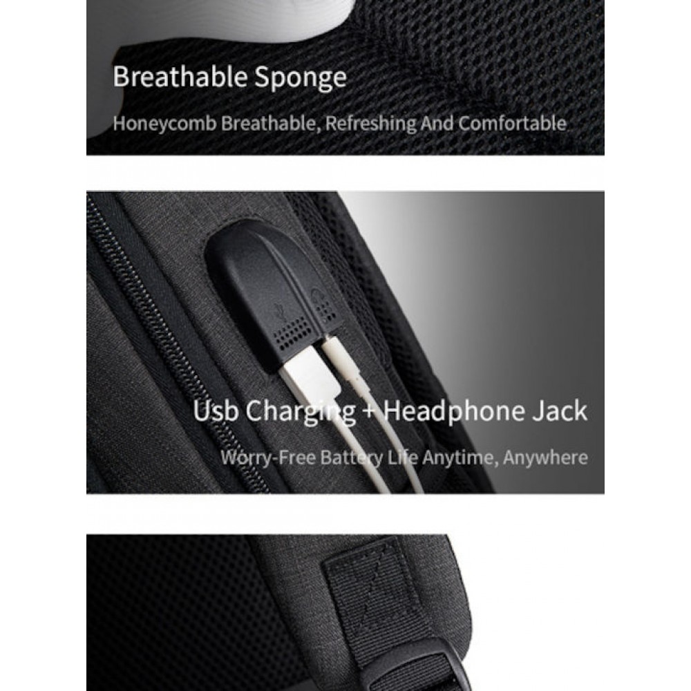 Golden Wolf GB00375 Σακίδιο Πλάτης Black