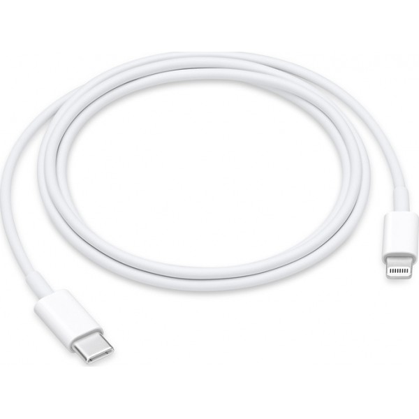 Apple Regular USB 2.0 Cable USB-C male - Lightning Λευκό 1m (MQGJ2ZM/A)
