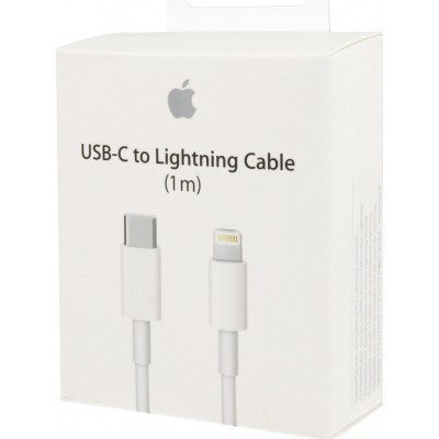 Apple Regular USB 2.0 Cable USB-C male - Lightning Λευκό 1m (MQGJ2ZM/A)