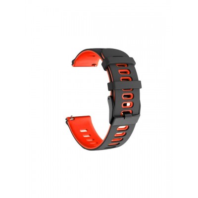 Dual Color Λουράκι Σιλικόνης Black/ Red (Xiaomi Redmi Watch 5 Active, Xiaomi Redmi Watch 5 Lite)