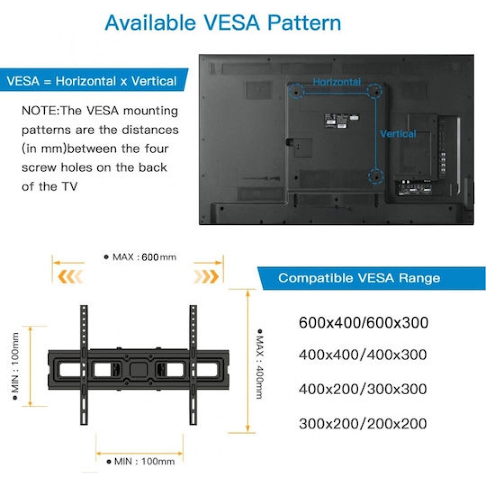 Opticum AX Titan Plus Βάση Τηλεόρασης για Οθόνες Τοίχου 32-70"