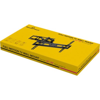 Powertech Βάση Τηλεόρασης για Οθόνες Τοίχου 23-43" PT-1131