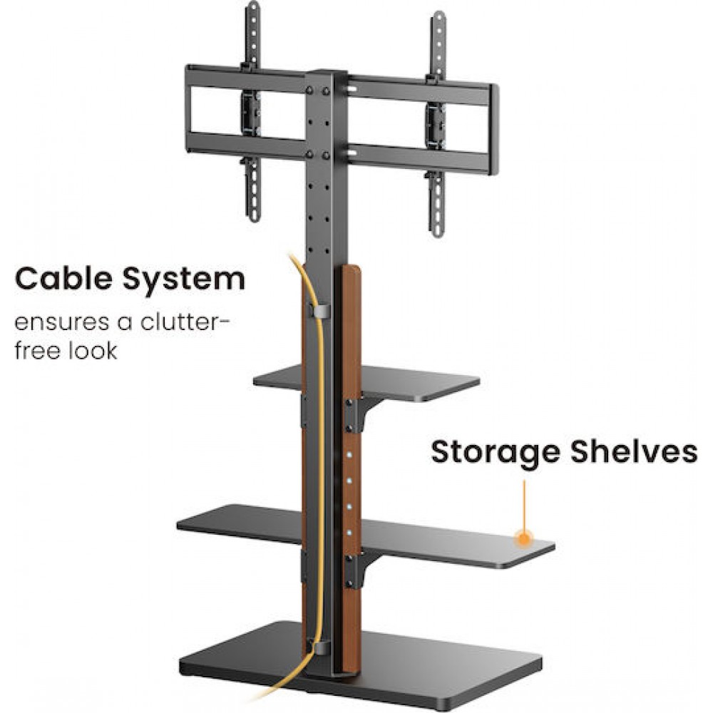 Powertech Βάση Τηλεόρασης Δαπέδου 32-75" PT-1422