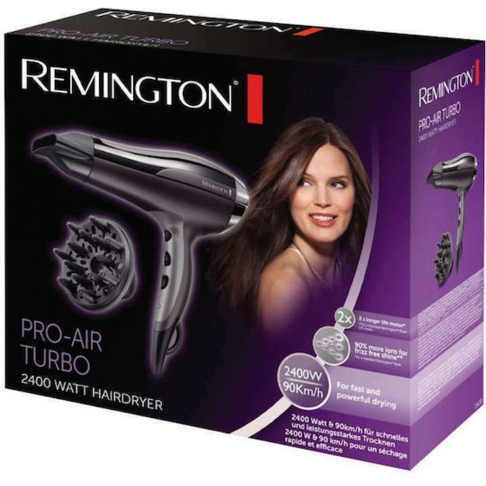 Remington Pro Air Turbo Hair Dryer 2400W D5220 Black