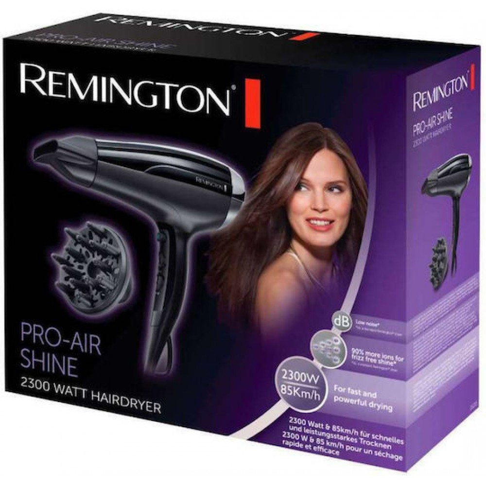 Remington Pro Air Shine Hair Dryer 2300W D5215 Black