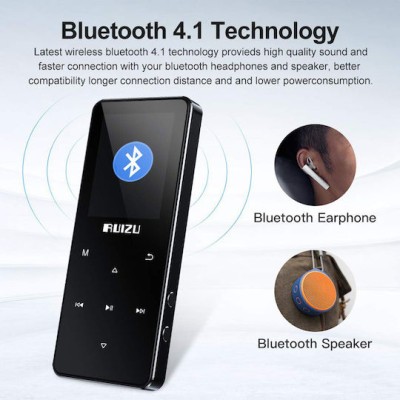 Ruizu D51 MP3 Player (8GB) Black	