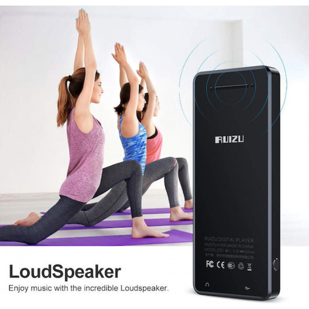 Ruizu D51 MP3 Player (8GB) Black	