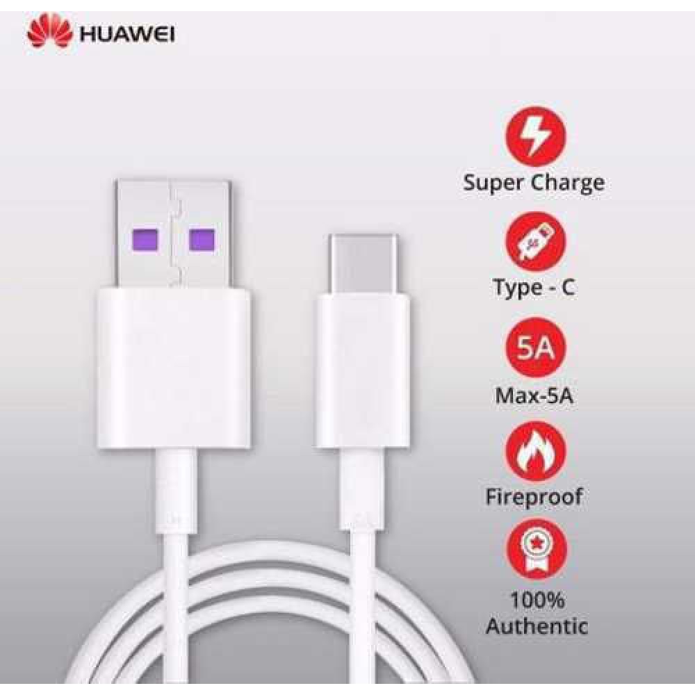 Huawei AP71 USB 2.0 Cable USB-C male - USB-A male Λευκό 1m Bulk