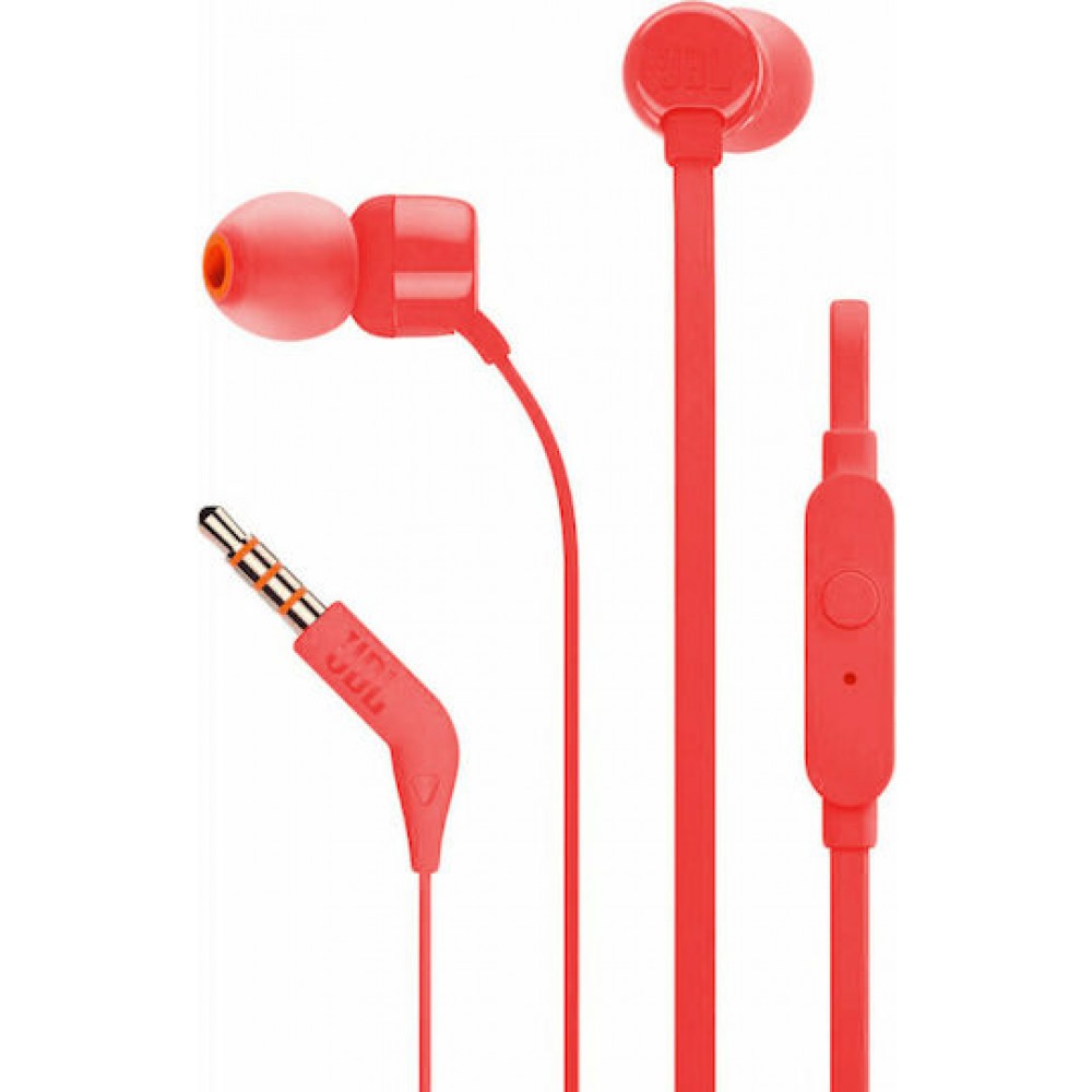 JBL T160 In-ear Handsfree με Βύσμα 3.5mm Κόκκινο