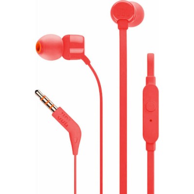 JBL T160 In-ear Handsfree με Βύσμα 3.5mm Κόκκινο