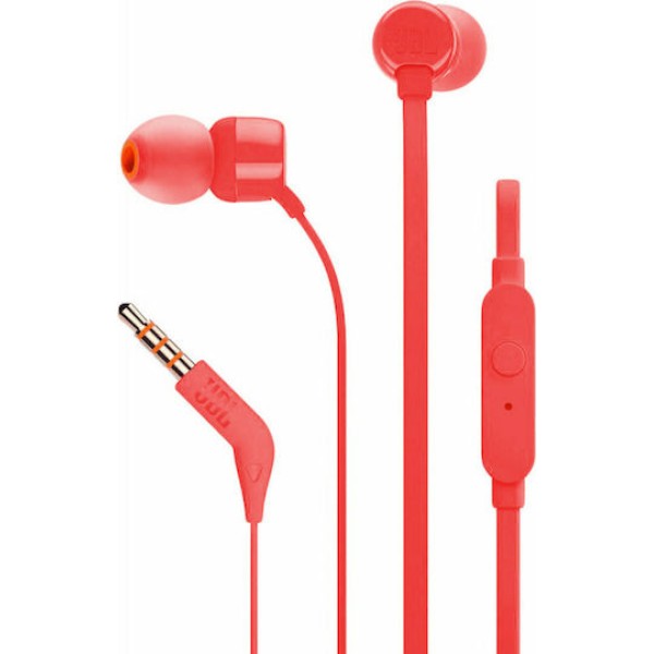 JBL T160 In-ear Handsfree με Βύσμα 3.5mm Κόκκινο