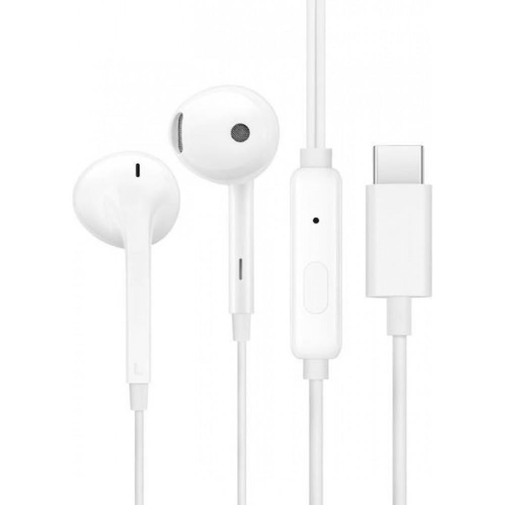 OnePlus Half In-Ear Handsfree με Βύσμα USB-C Λευκό