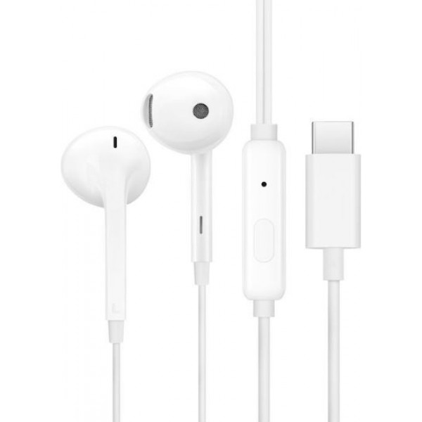 OnePlus Half In-Ear Handsfree με Βύσμα USB-C Λευκό
