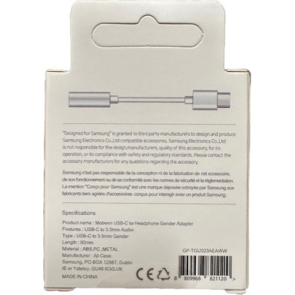 Samsung Adapter USB-C - 3.5mm White (GP-TGU023AEAWW)