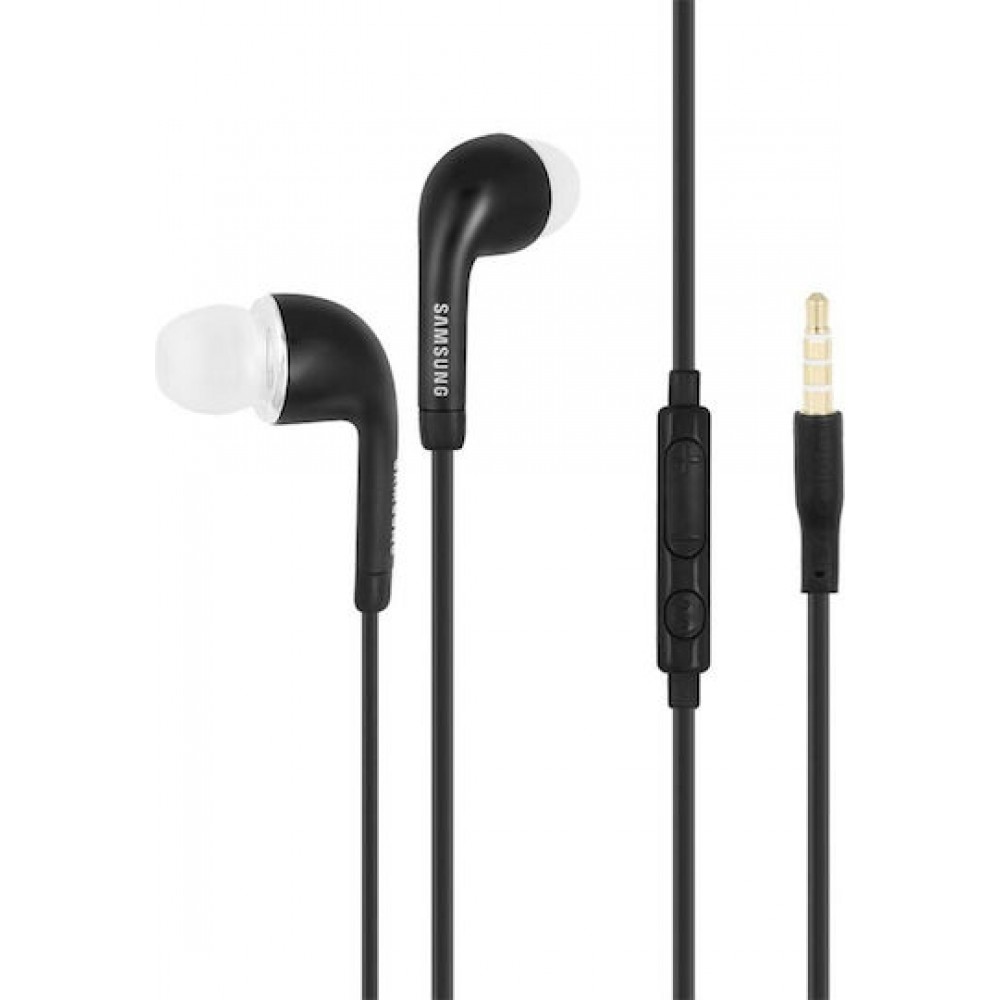 Samsung EHS64 Earbuds Handsfree με Βύσμα 3.5mm Μαύρο Bulk
