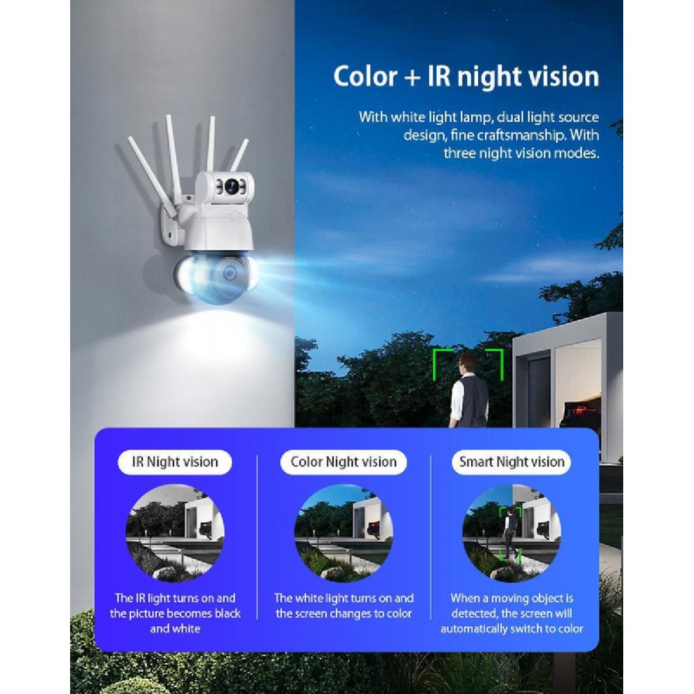 Sectec ST-428-4M-DL IP Camera White