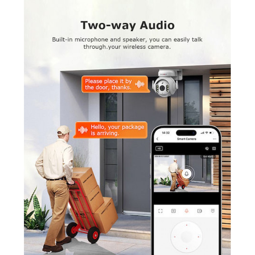 Sectec ST-515C-3M-TY IP Camera Without Panel White 