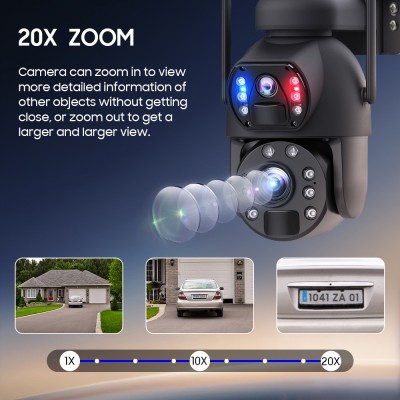 Sectec ST-5986M-20X IP Camera Black