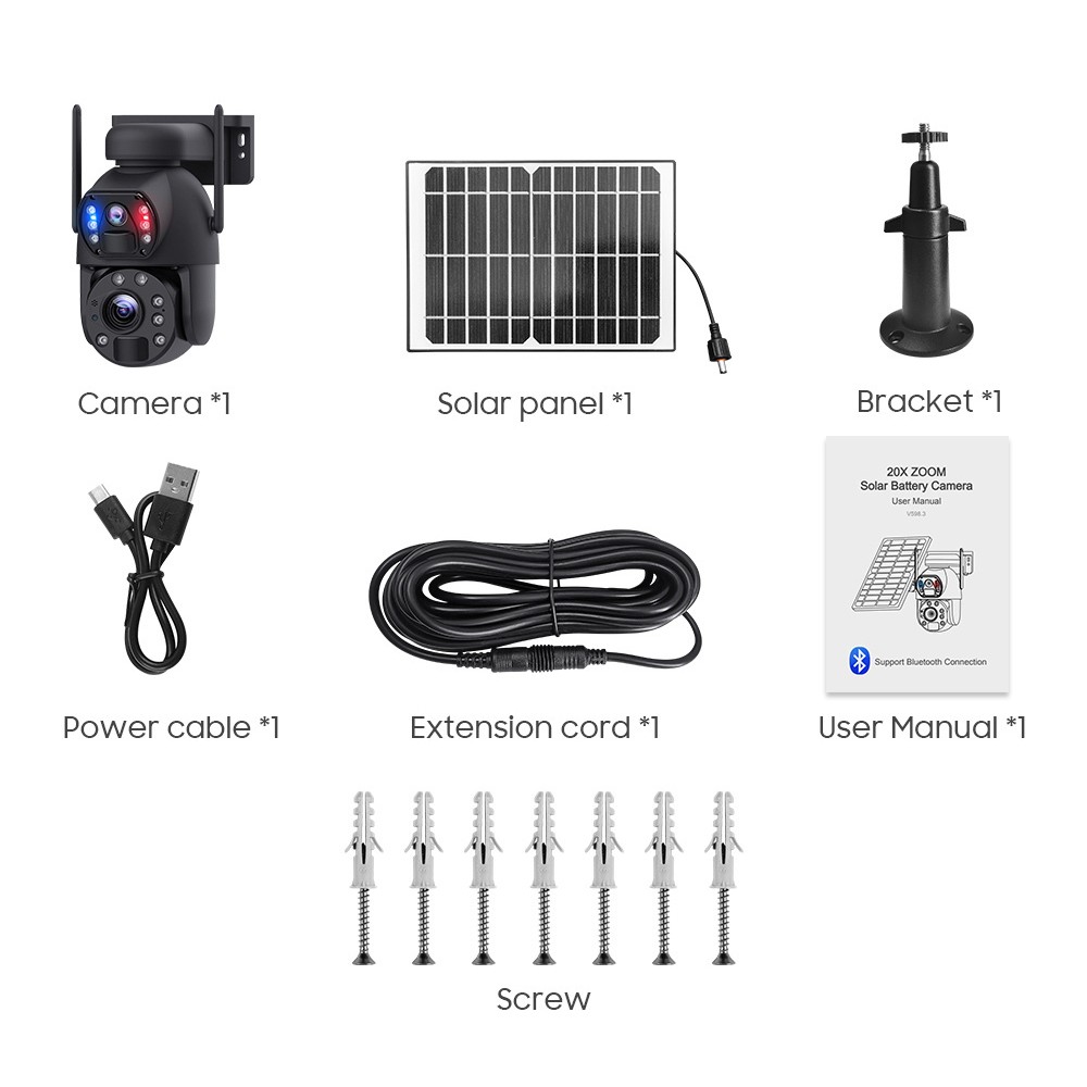 Sectec ST-5986M-20X 4G IP Camera Black