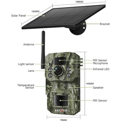 Sectec ST-HC809 4G IP Camera Black