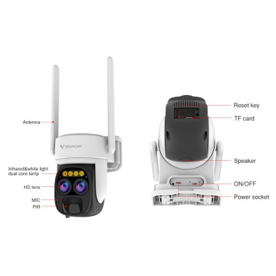 Vstarcam CB67D IP Camera White