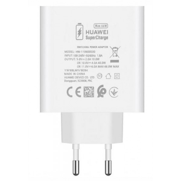 Huawei USB-A Travel Charger 66W Λευκό Bulk