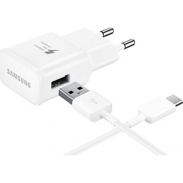 Samsung USB Type-C Cable & Wall Adapter Λευκό (EP-TA20EWE + EP-DN930) Retail