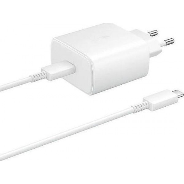 Samsung 45W USB-C Wall Adapter + Cable White (EP-TA845) Retail