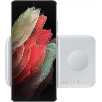 Samsung Wireless Charging Pad (Qi) Λευκό Without Travel Adapter (Duo)