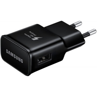 Samsung USB Wall Adapter Μαύρο (EP-TA20EBE) Bulk