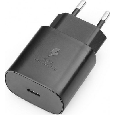 Samsung 25W USB-C Wall Adapter Μαύρο (EP-TA800EB) Bulk