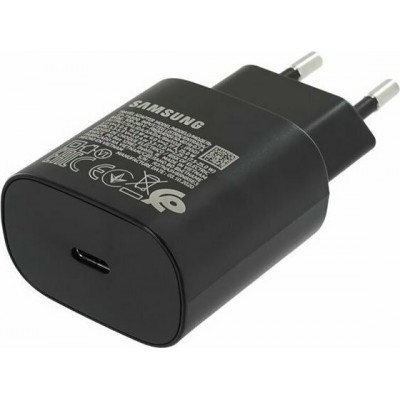 Samsung USB-C Wall Adapter Μαύρο (Fast Travel Charger 25W) Retail