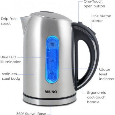 Bruno BRN-0028 Kettle 1.7lt 2200W Inox