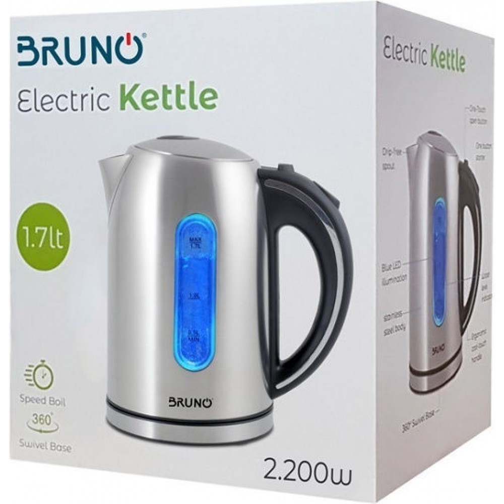 Bruno BRN-0028 Kettle 1.7lt 2200W Inox