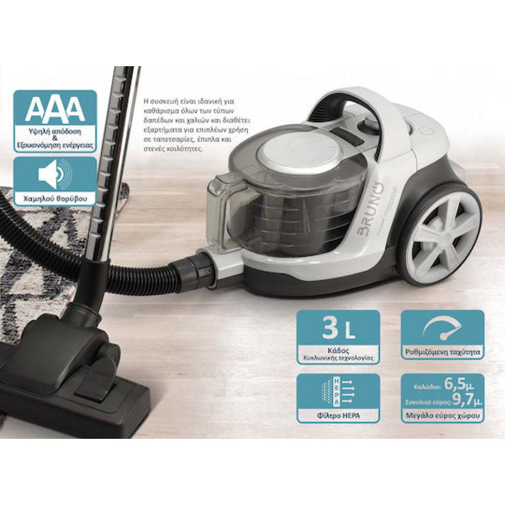 Bruno BRN-0137 Vacuum Cleaner 800W White