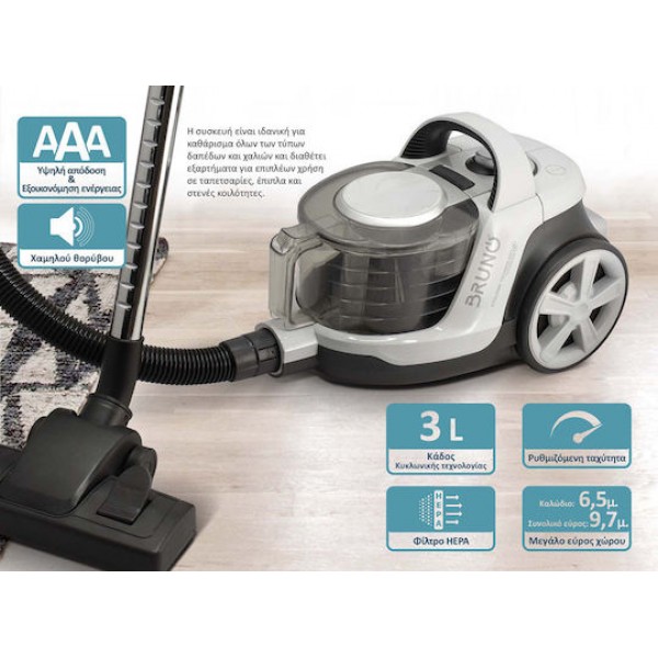 Bruno BRN-0137 Vacuum Cleaner 800W White