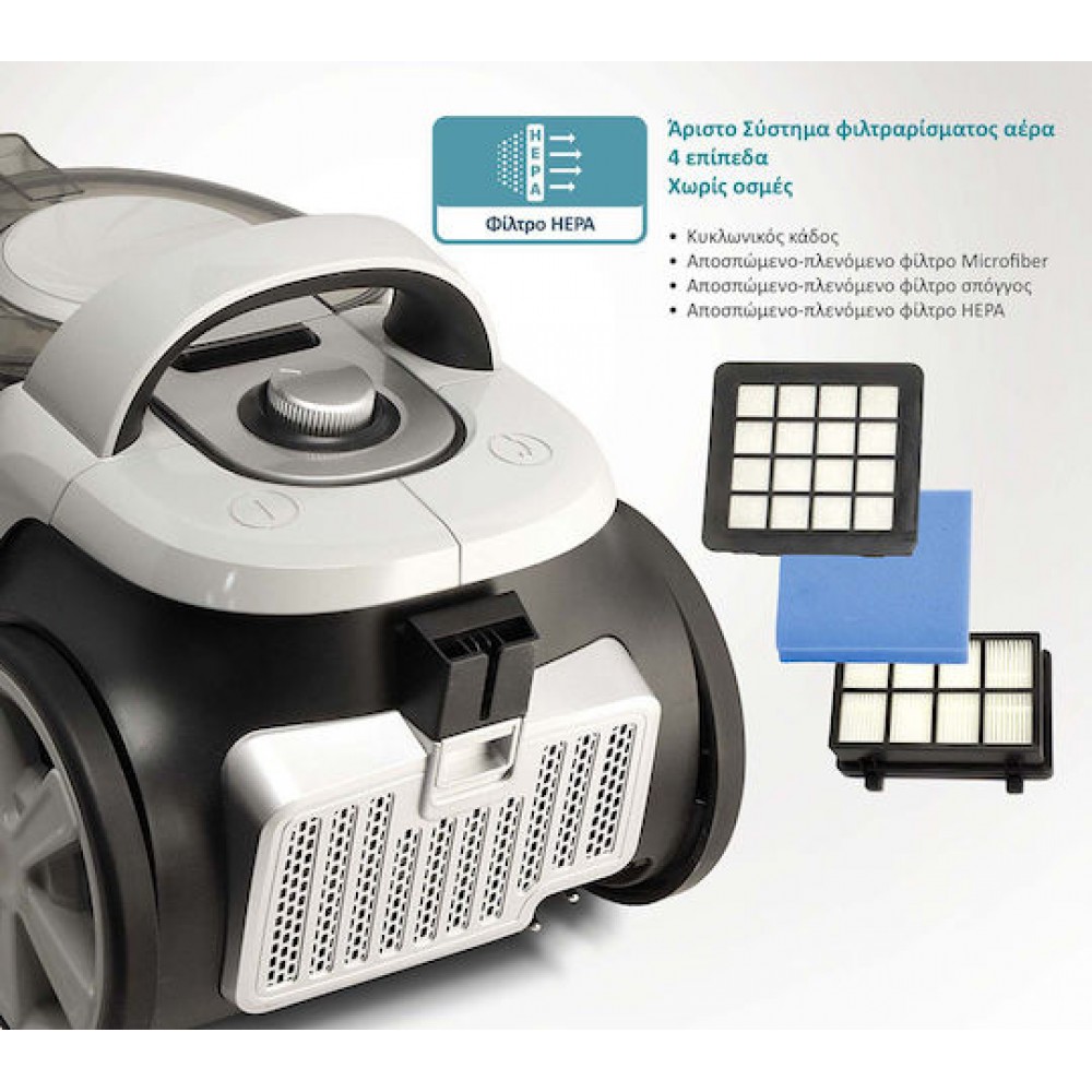 Bruno BRN-0137 Vacuum Cleaner 800W White