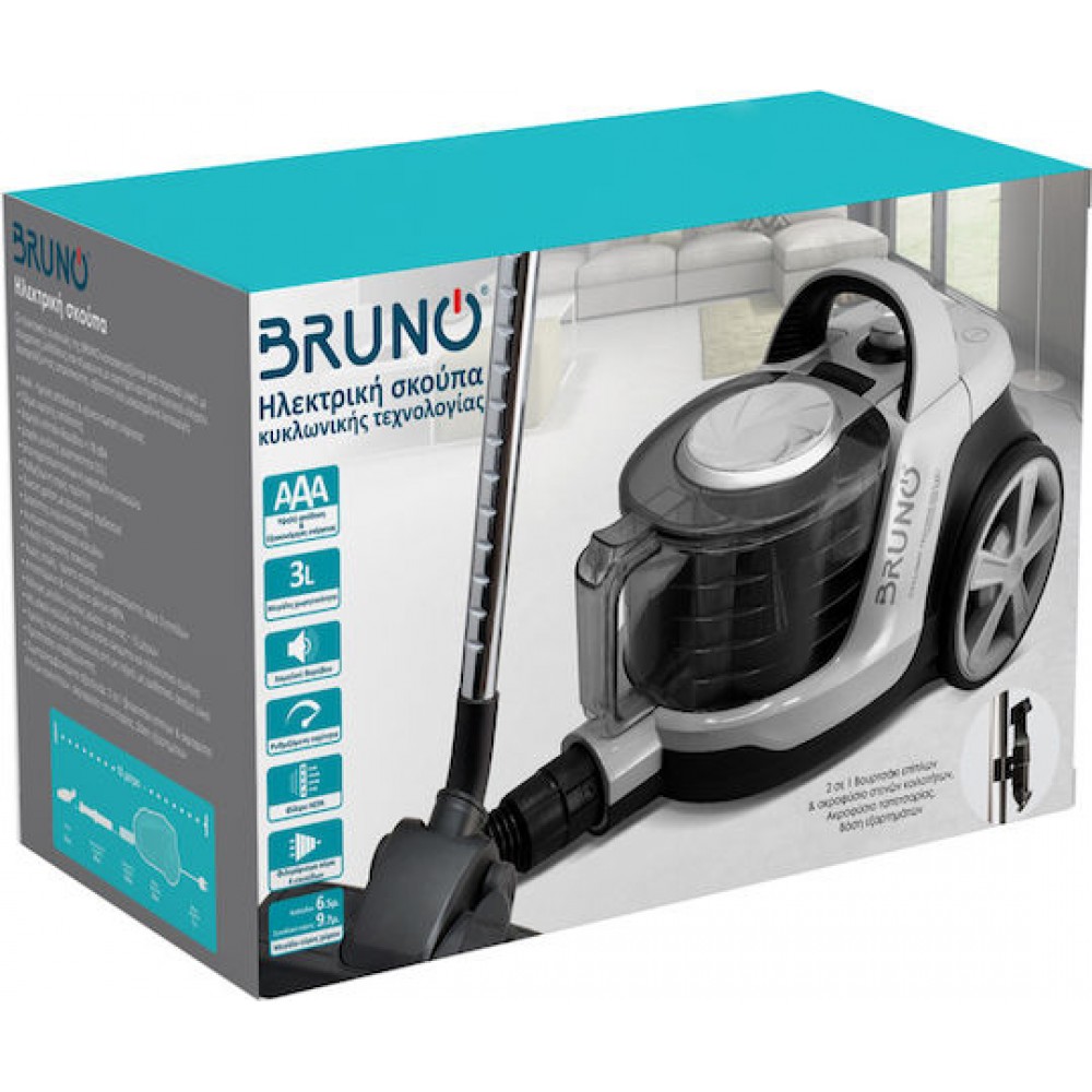 Bruno BRN-0137 Vacuum Cleaner 800W White